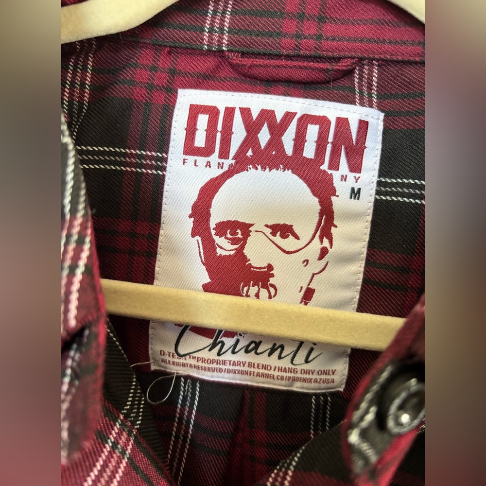 Dixxon Burgundy Plaid Shirt women’s - Picture 2 of 3